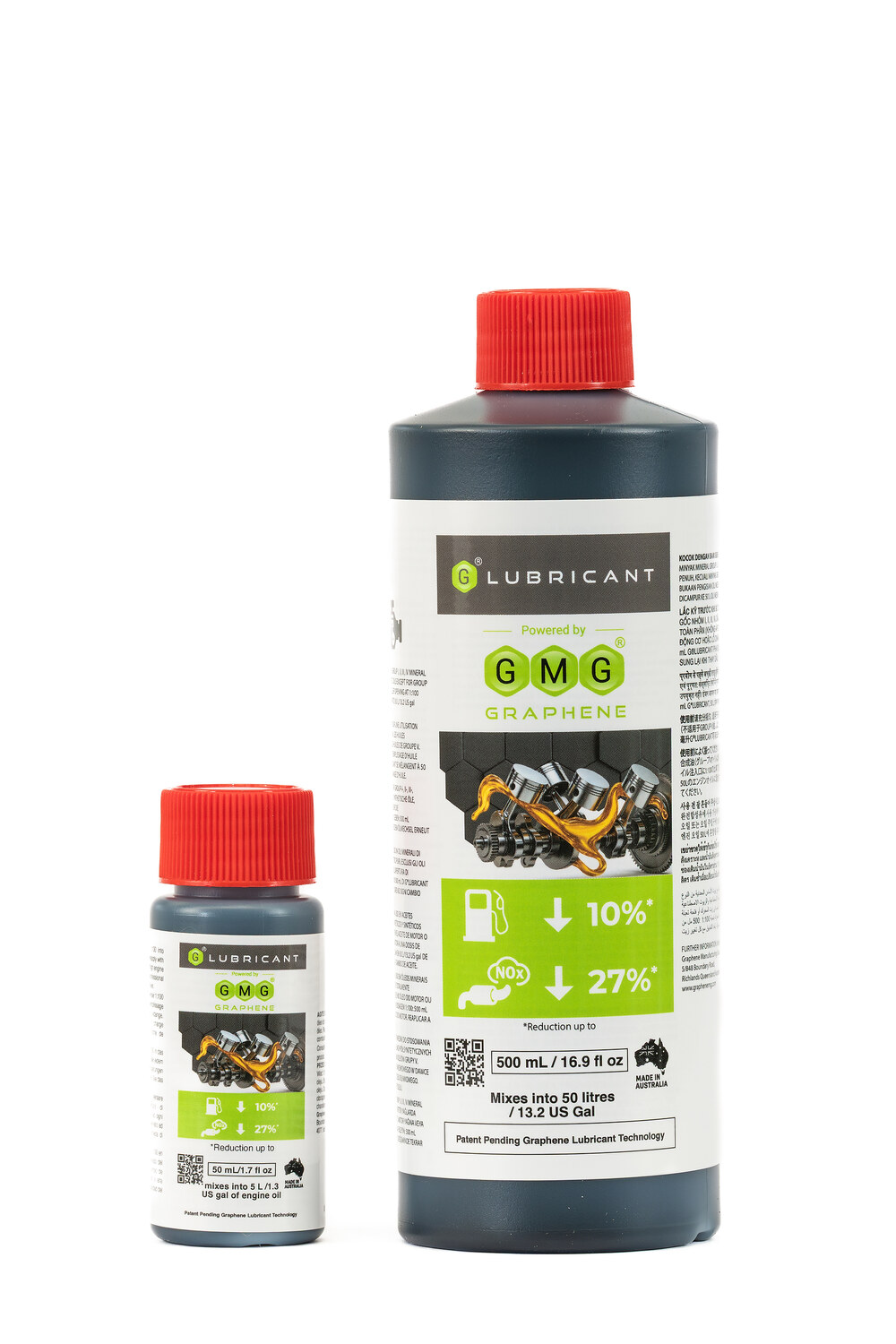 G® LUBRICANT 50 ml and 500 ml product formats